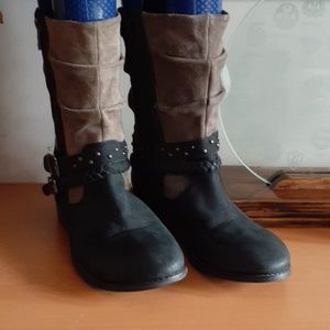 Matisse Outback Brown and Black  leather boots 9.5